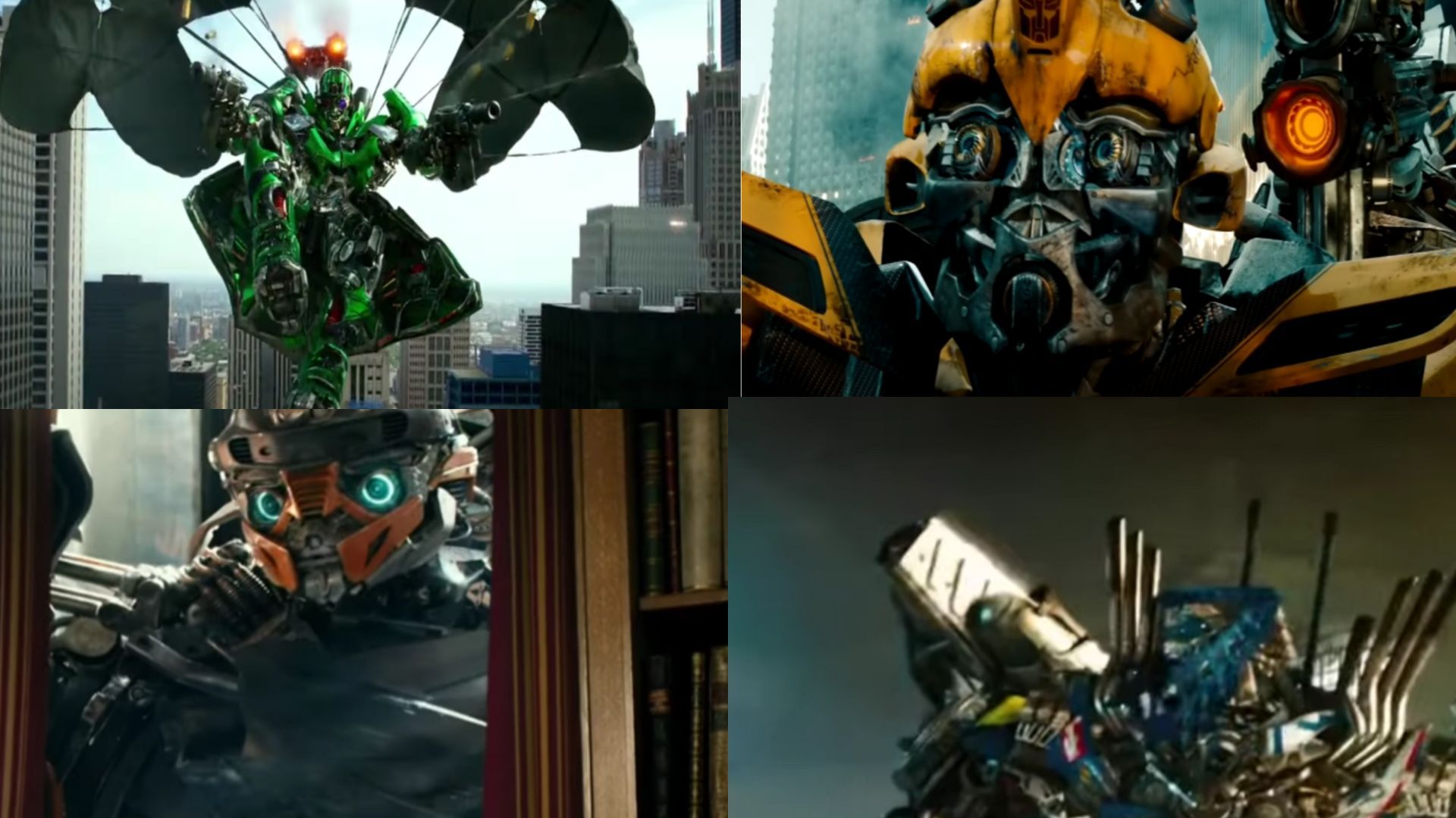 Hot Rod | Image Via: Paramount Pictures, Crosshairs | Image Via: Paramount Pictures, Bumblebee| Image Via: Paramount Pictures, Wheeljack | Image Via: Paramount Pictures