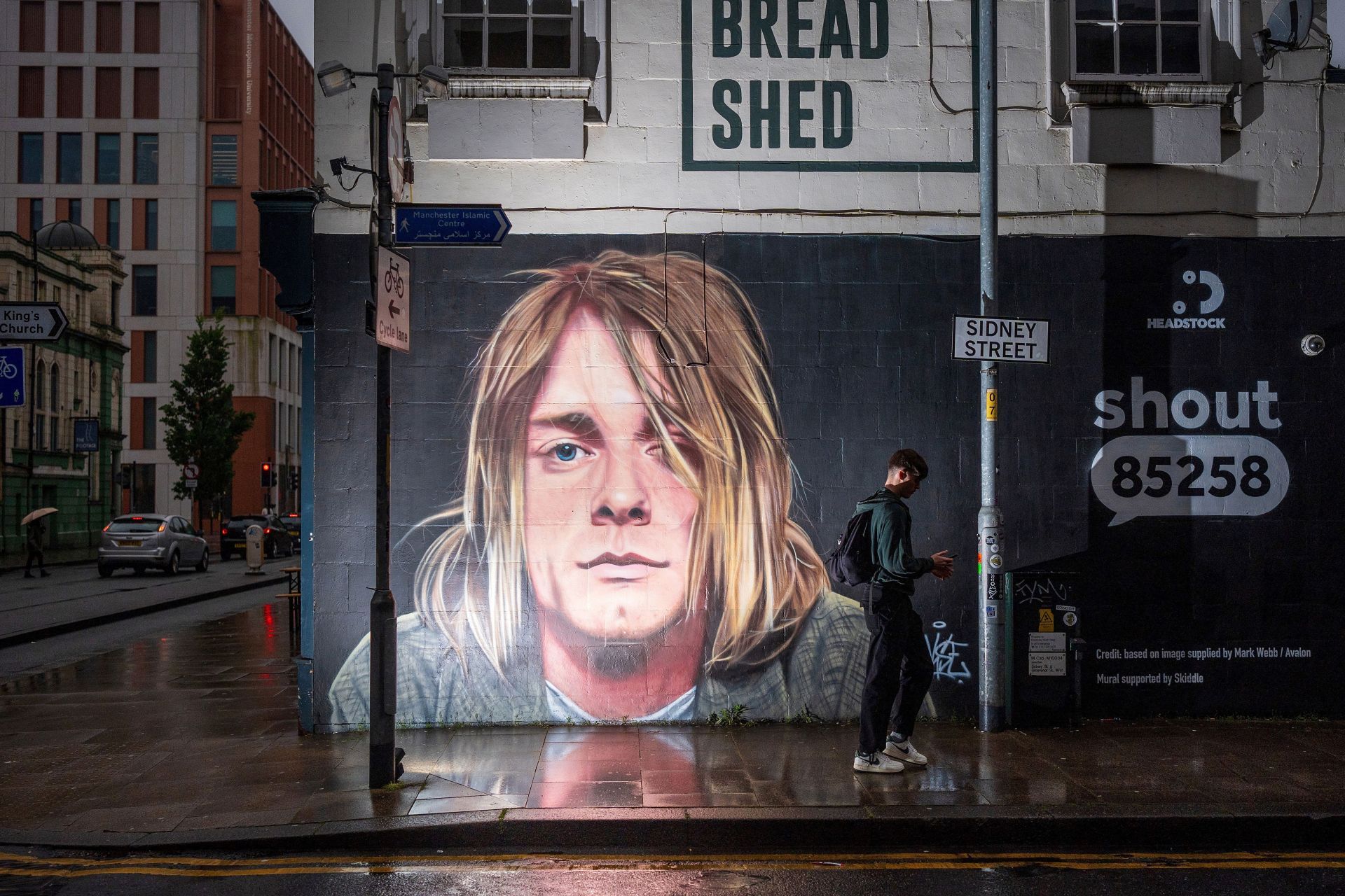 Manchester Mural Honours Kurt Cobain 30 Years On - Source: Getty