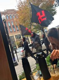 A march in November 2024 that was widely condemned (Image via X/@EliAfriatISR)