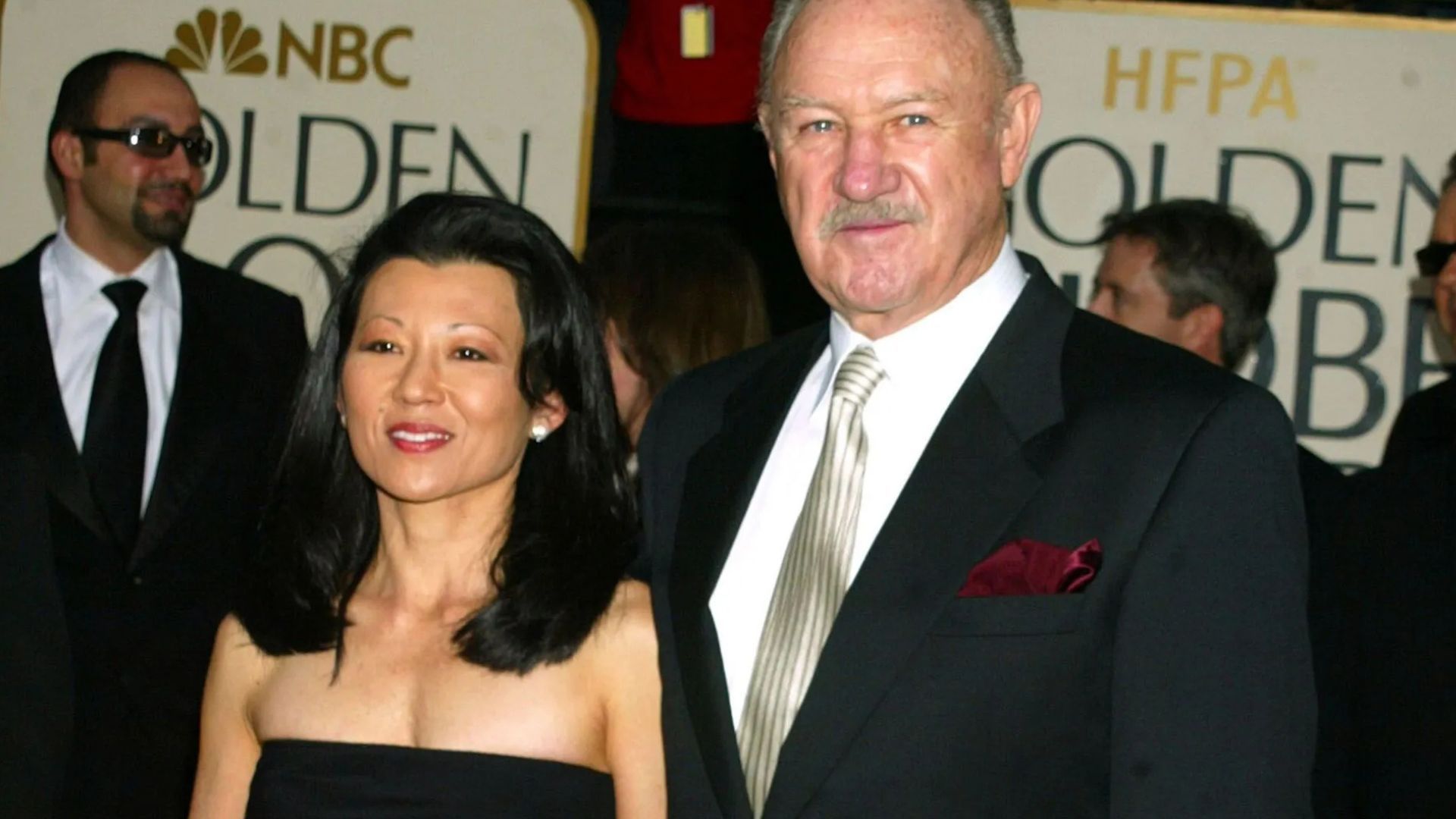 Gene Hackman with his wife Betsy Arakawa at the 60th Golden Globe Awards (Source: Getty)