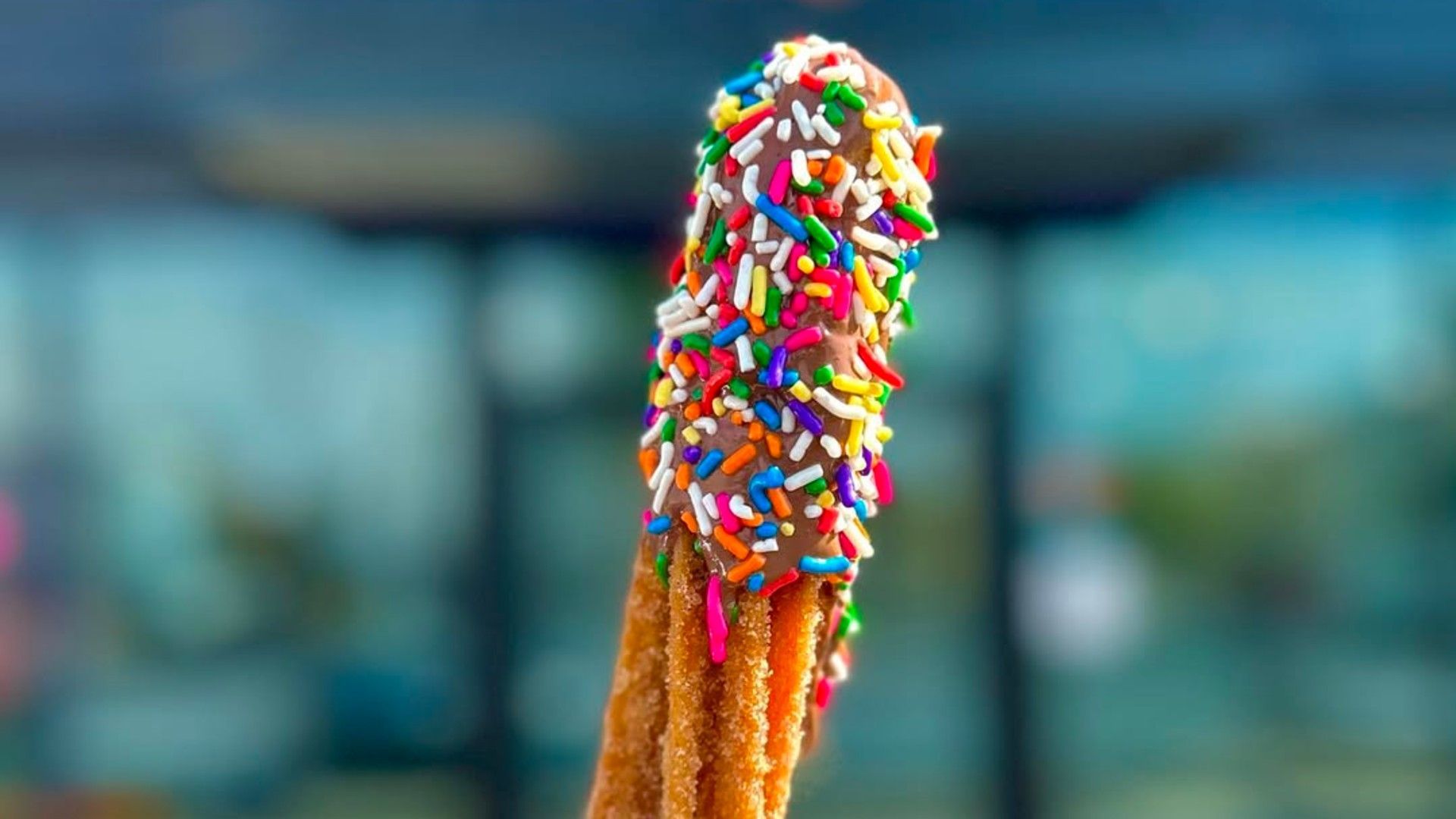 Nutella &amp; sprinkles churro from Crepes Churros &amp; More. (Image via Instagram/@crepeschurrosmorephx)