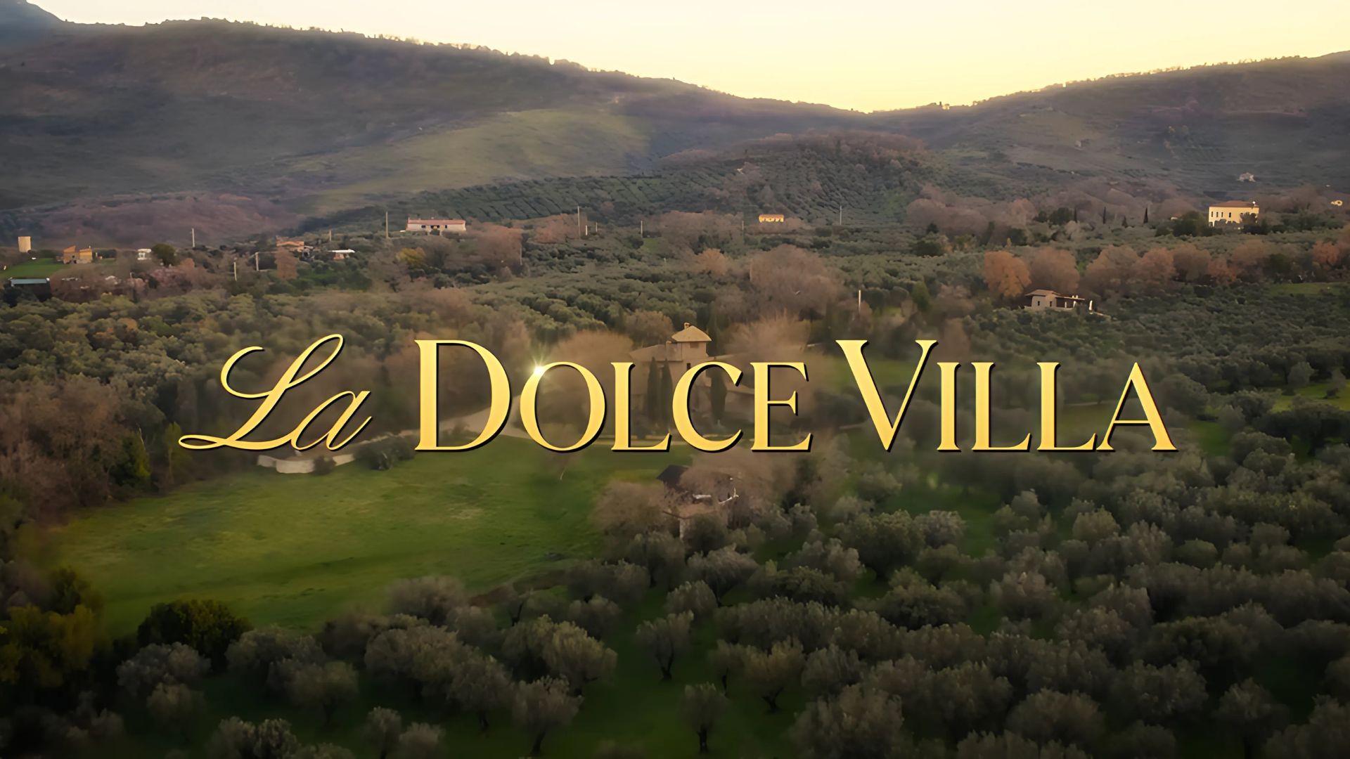 Title card from La Dolce Villa | Official Trailer | (Image via/Netflix/Youtube)