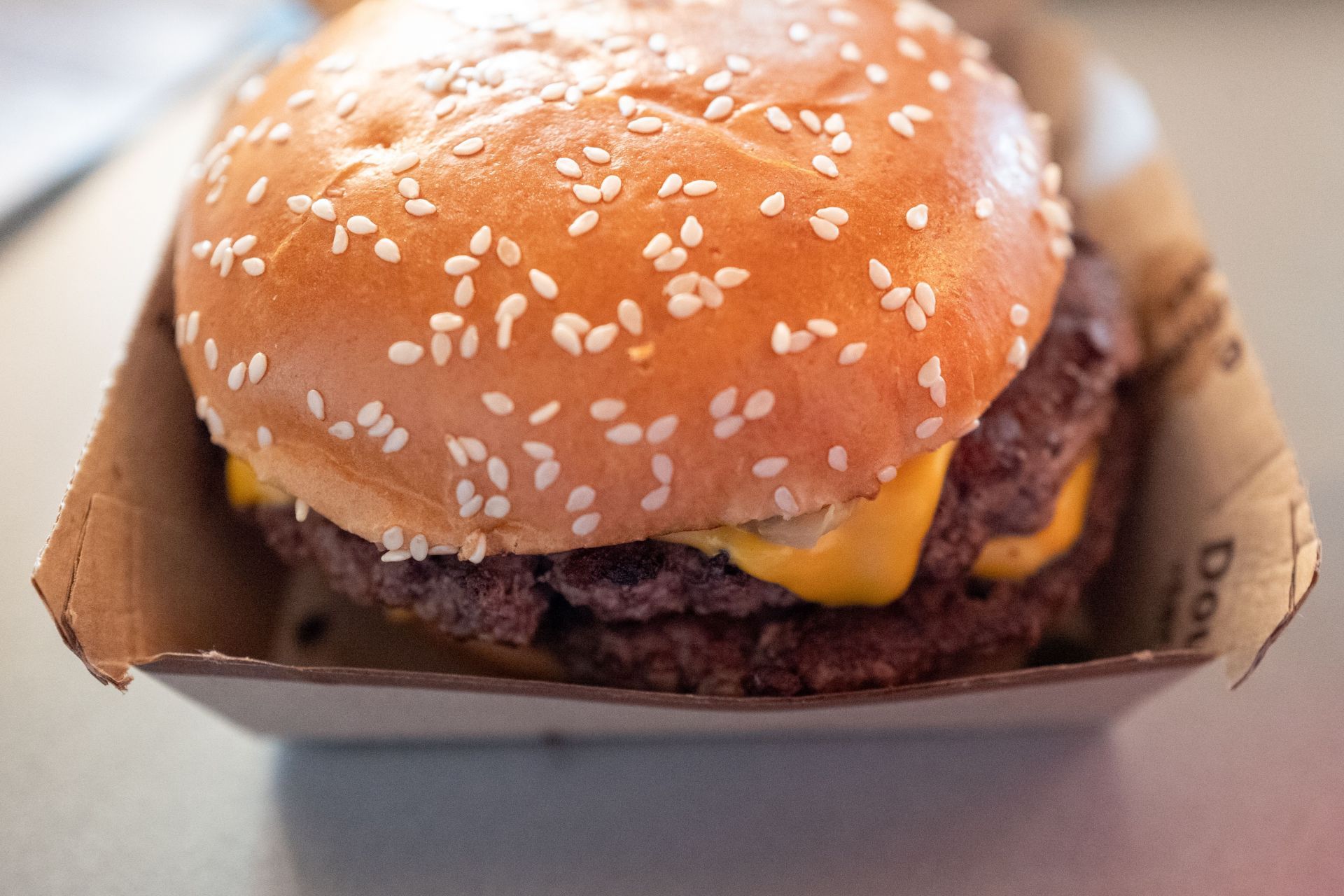 A beef burger (Image via Getty)