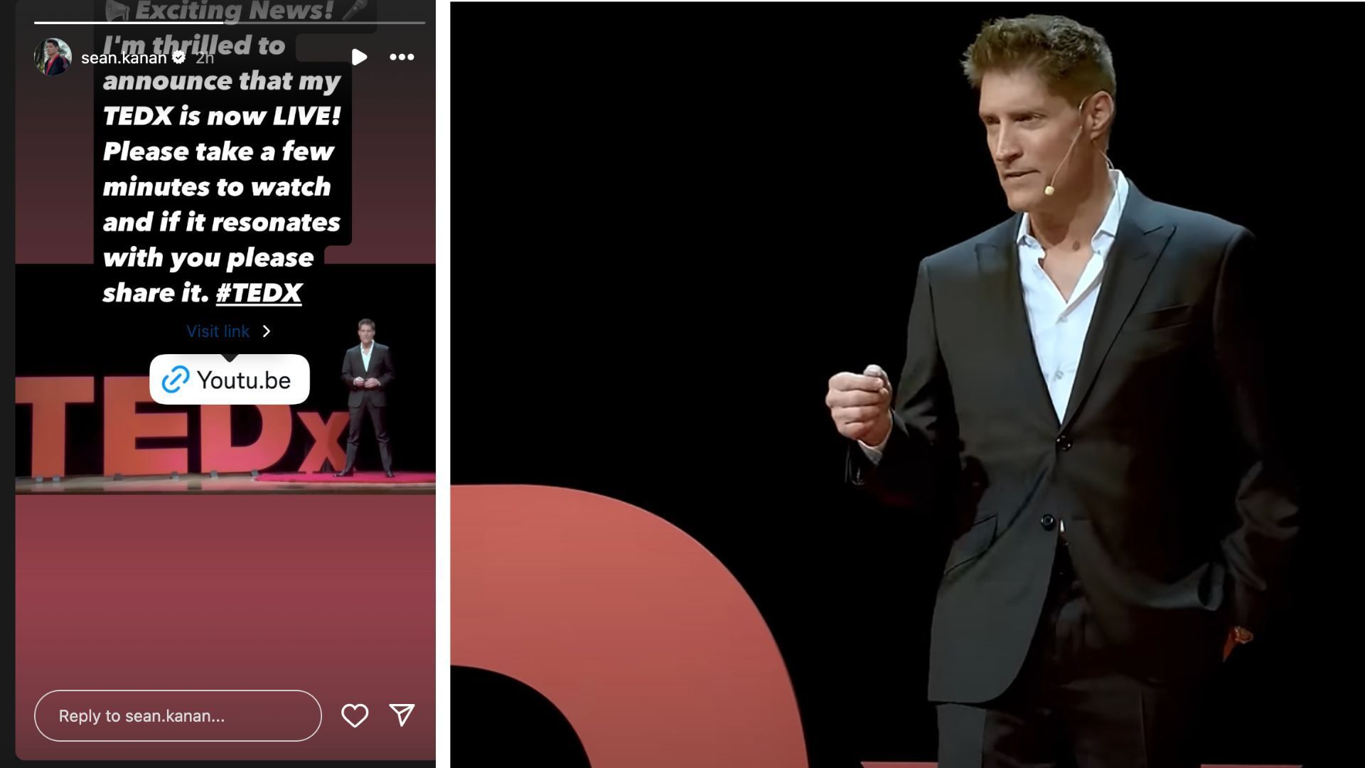 The Bold and the Beautiful: Sean Kanan TEDx | Image Source: YouTube