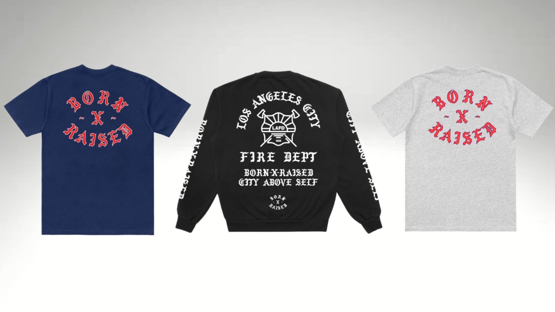 Born X Raised and LAFD&rsquo;s &ldquo;City Above Self&rdquo; collection (Image via bornxraised.com)