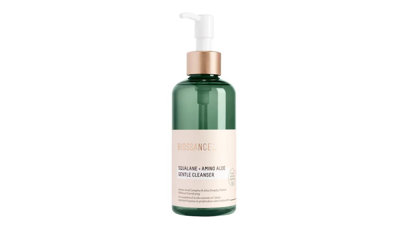 Biossance Amino Aloe Gentle Pore-Minimizing Cleanser + Squalane (Image Via Sephora)