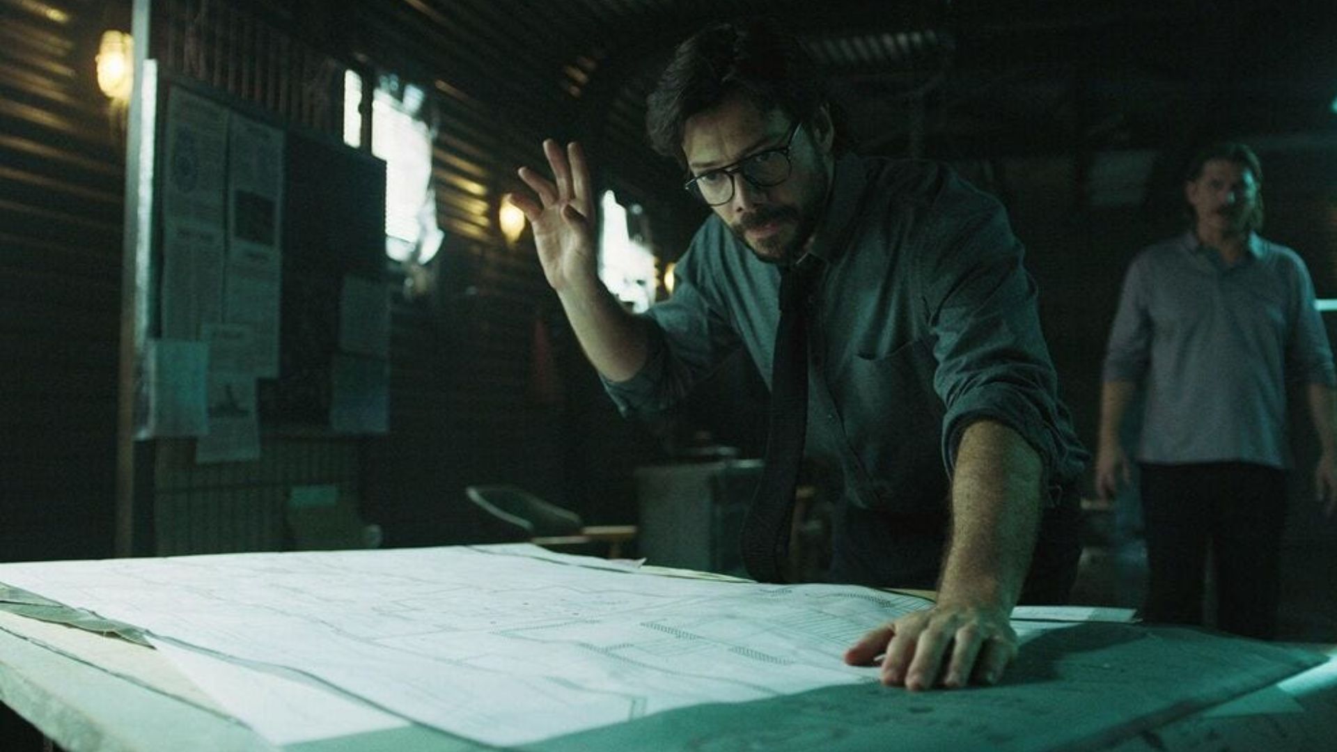 The Professor Making Heist Plans | Image via Netflix