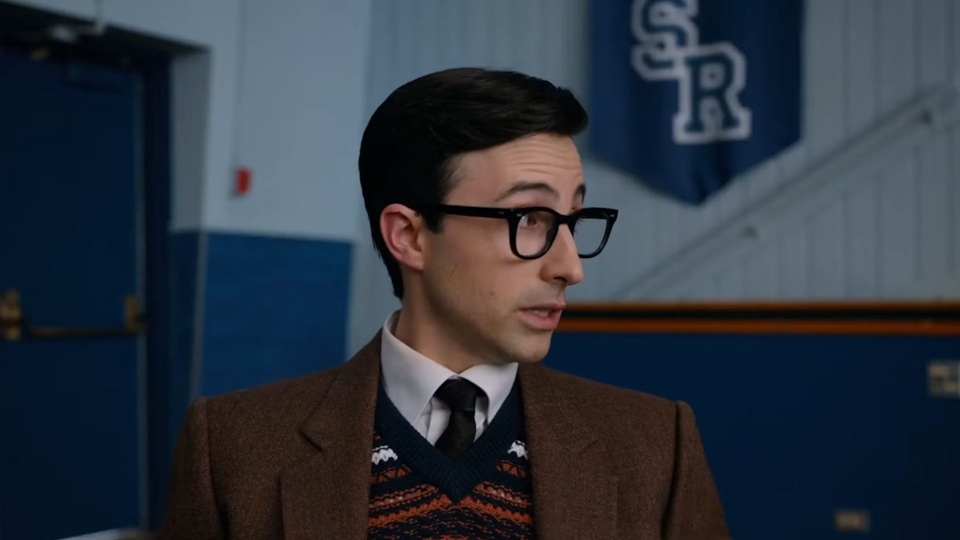 Josh Zuckerman in School Spirits (Image via YouTube/Paramount Plus)