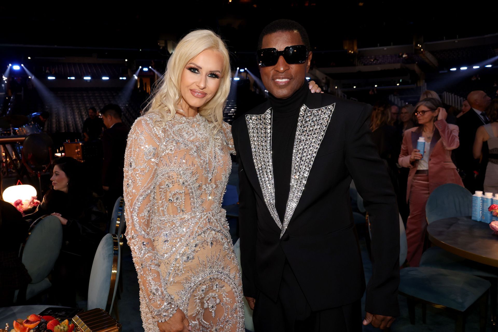 Rika Tischendorf and Babyface attend the 67th Annual GRAMMY Awards at Crypto.com Arena on February 02, 2025, in Los Angeles, California. (Photo by Johnny Nunez/Getty Images for The Recording Academy)