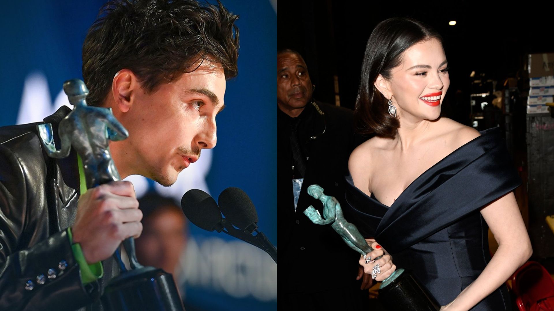 SAG Awards 2025 winners list is right here, with Timoth&eacute;e Chalamet and Selena Gomez in attendance (Image via X/SAGawards)