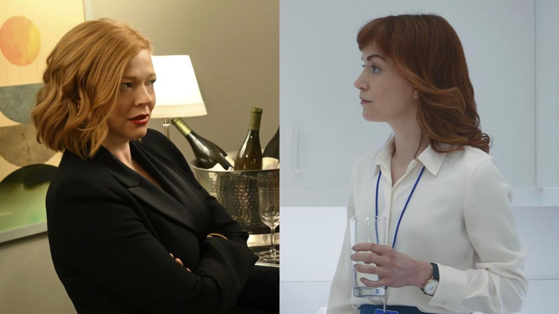 Helena Eagan and Shiv Roy, from Severance and Succession, have way too many similarities (Images via Max and Apple TV+)