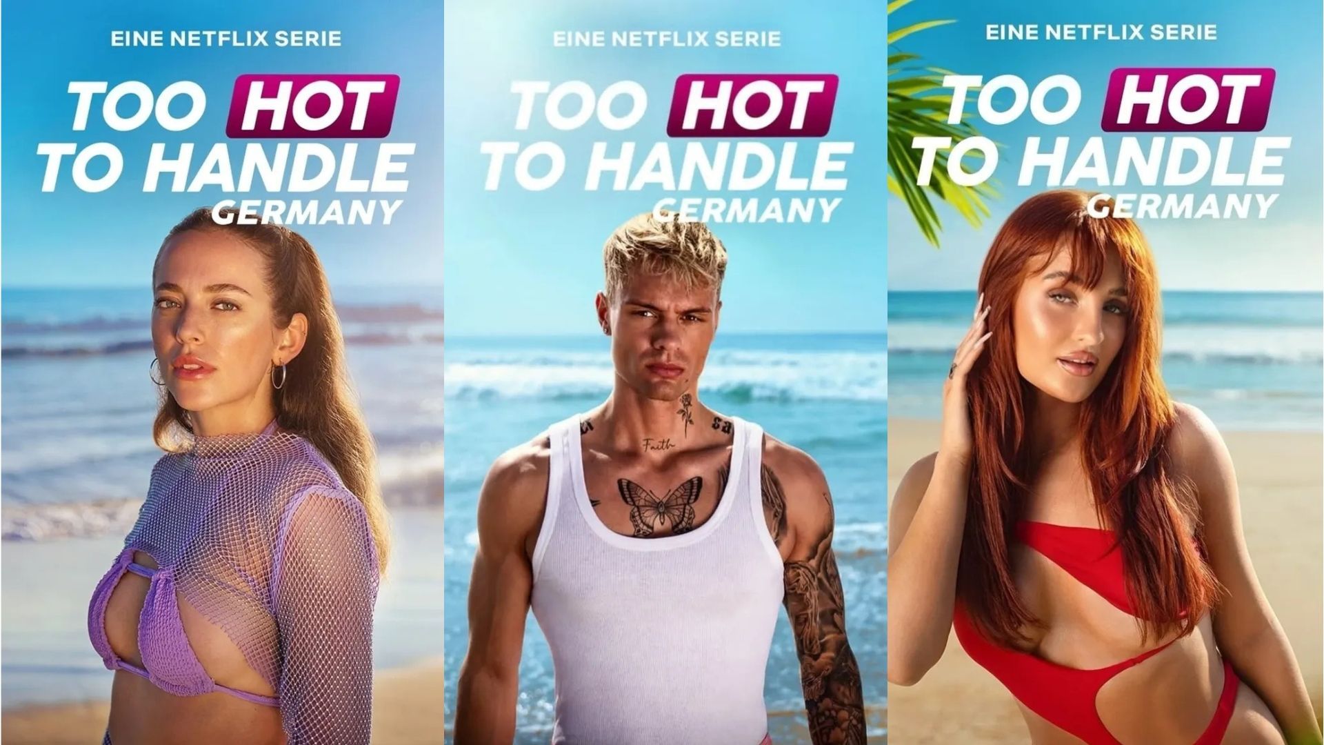 Too Hot To Handle Germany Season 2 Stars Tanina, Fabian, and Cassy | Image Source: Instagram/ @toohottohandlegermamy