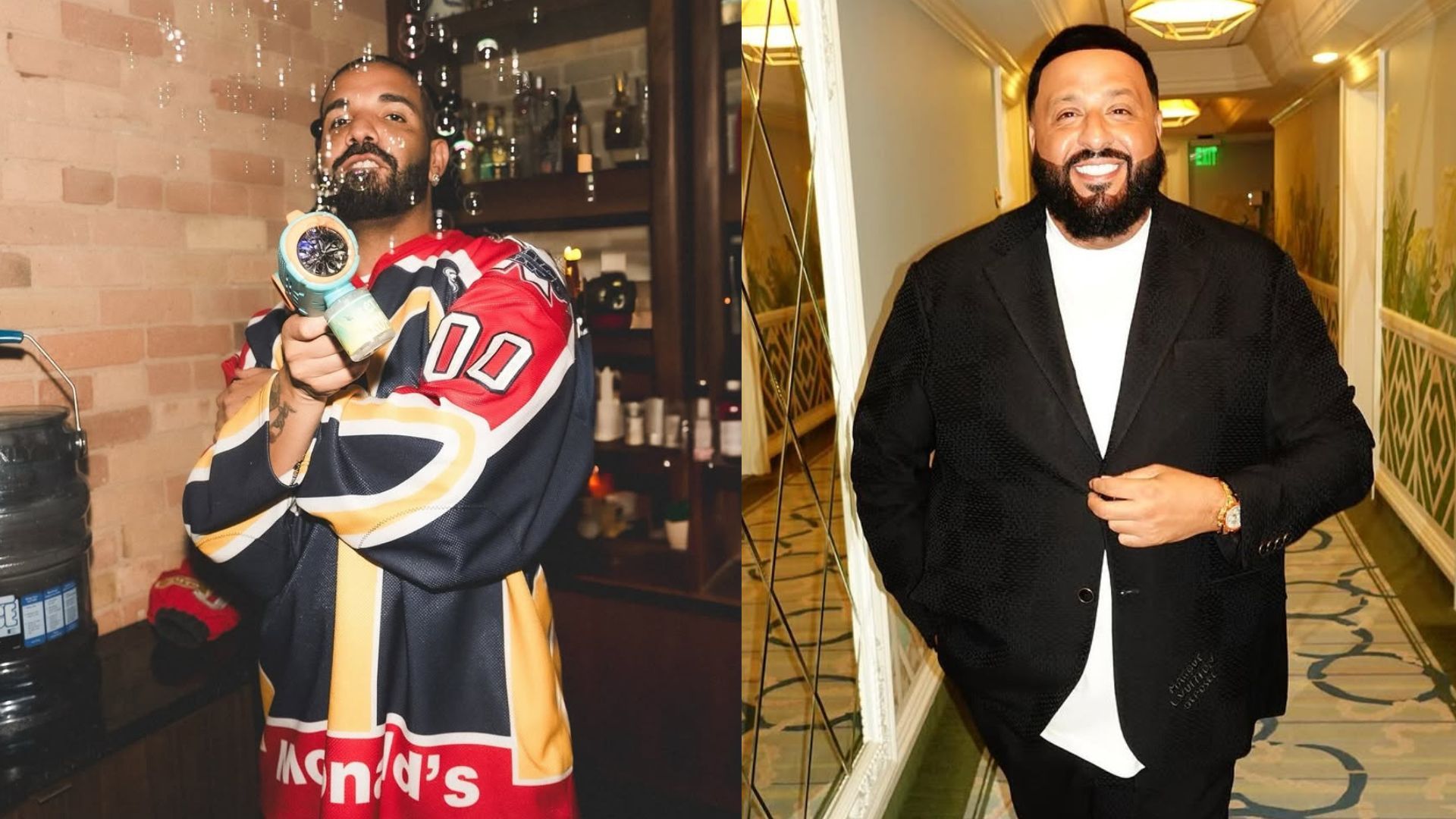 Drake (Image via Instagram/ champagnepapi) DJ Khaled (Image via Instagram/ djkhaled)