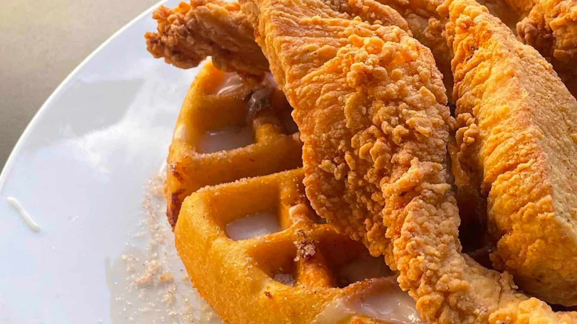 Chicken and Waffle from Bantam &amp; Biddy. (Image via Instagram/@bantamatlanticstation)