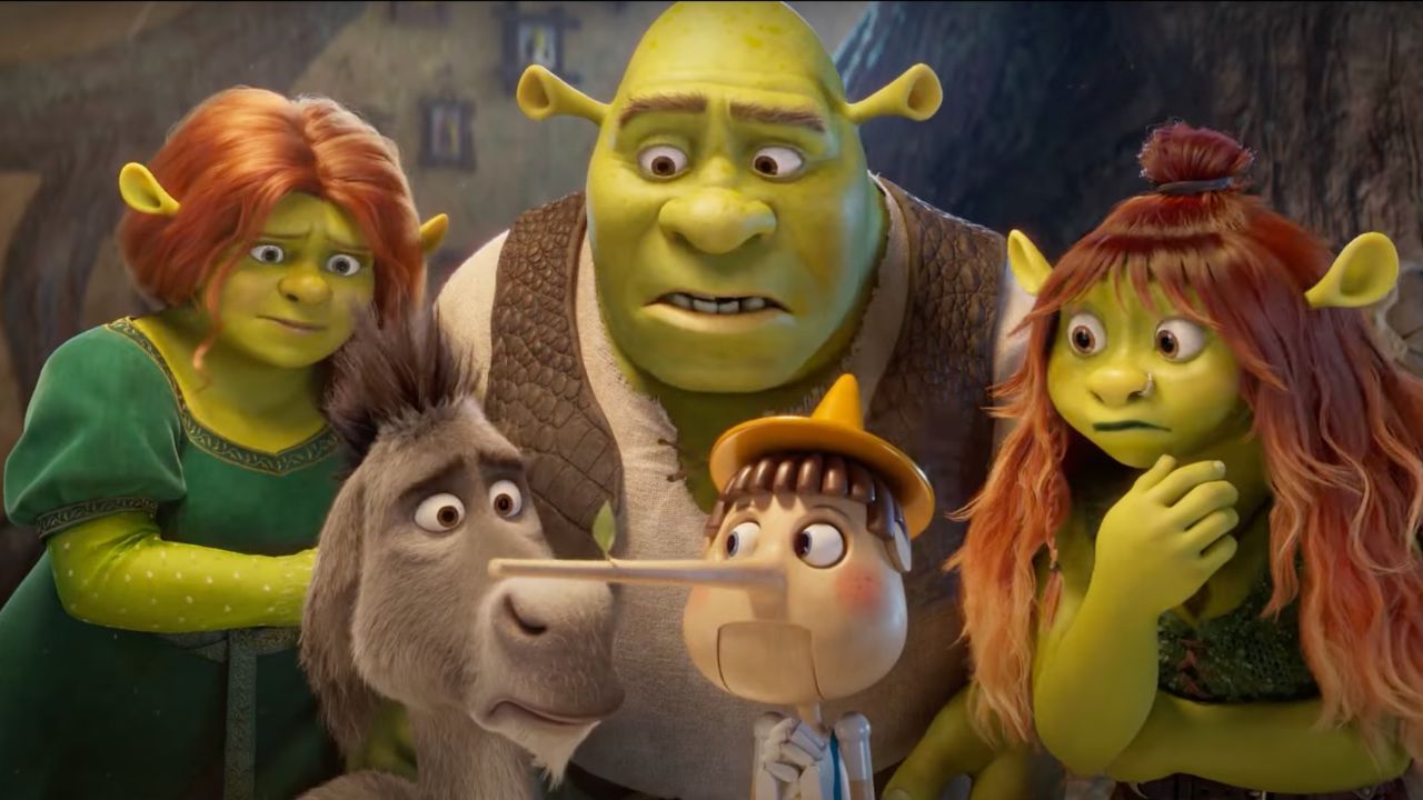 Still from the teaser of Shrek 5 via ONE Media on YouTube