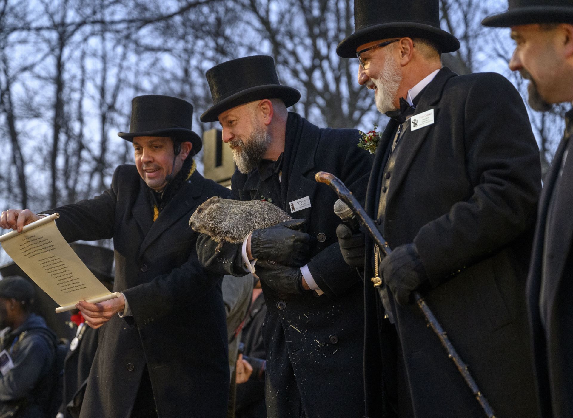 Punxsutawney Phil Shares Winter/Spring Prediction On Groundhog