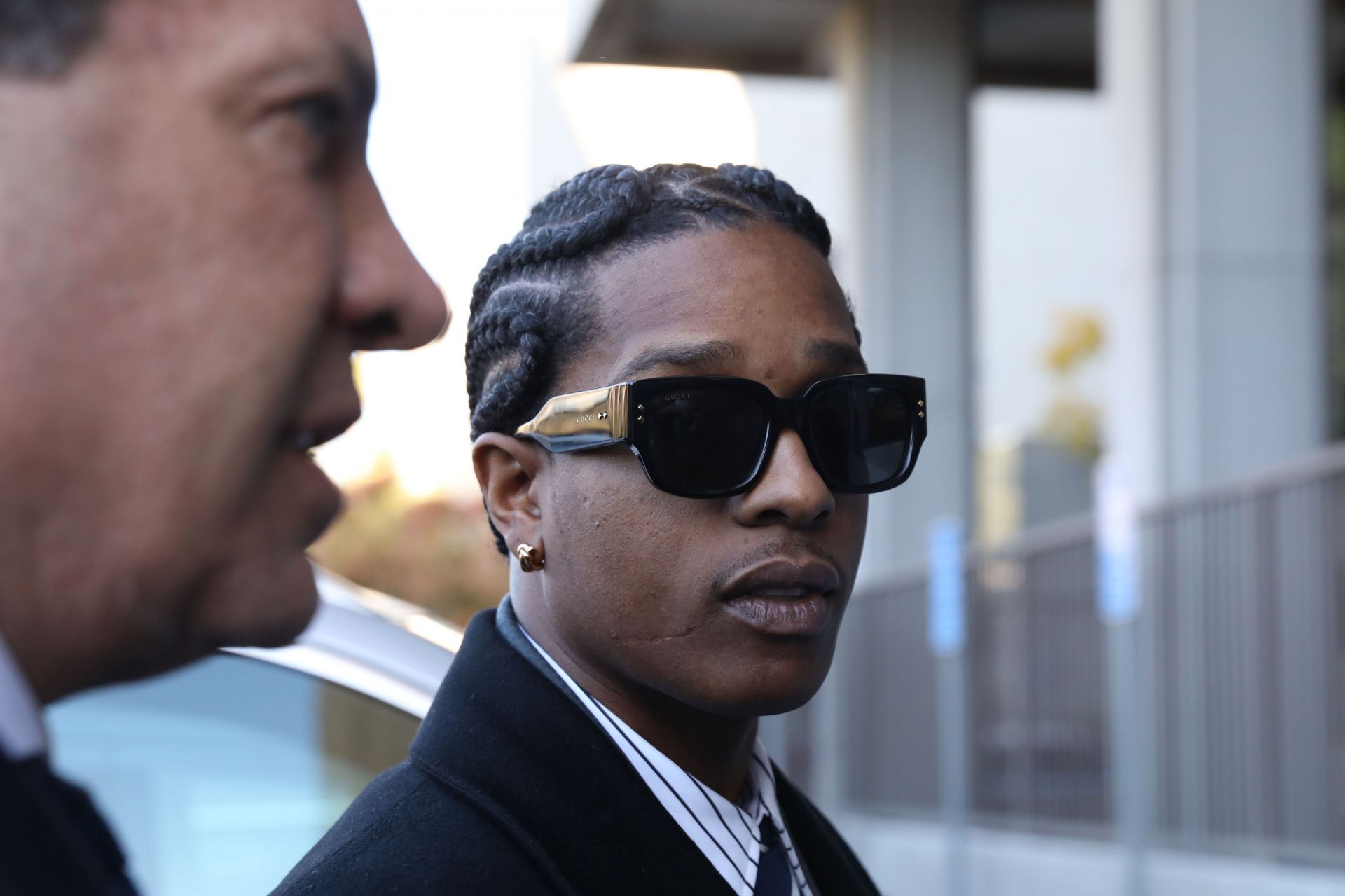 Asap Rocky walks into the courthouse - Source: Getty