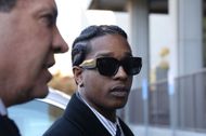 Asap Rocky walks into the courthouse - Source: Getty