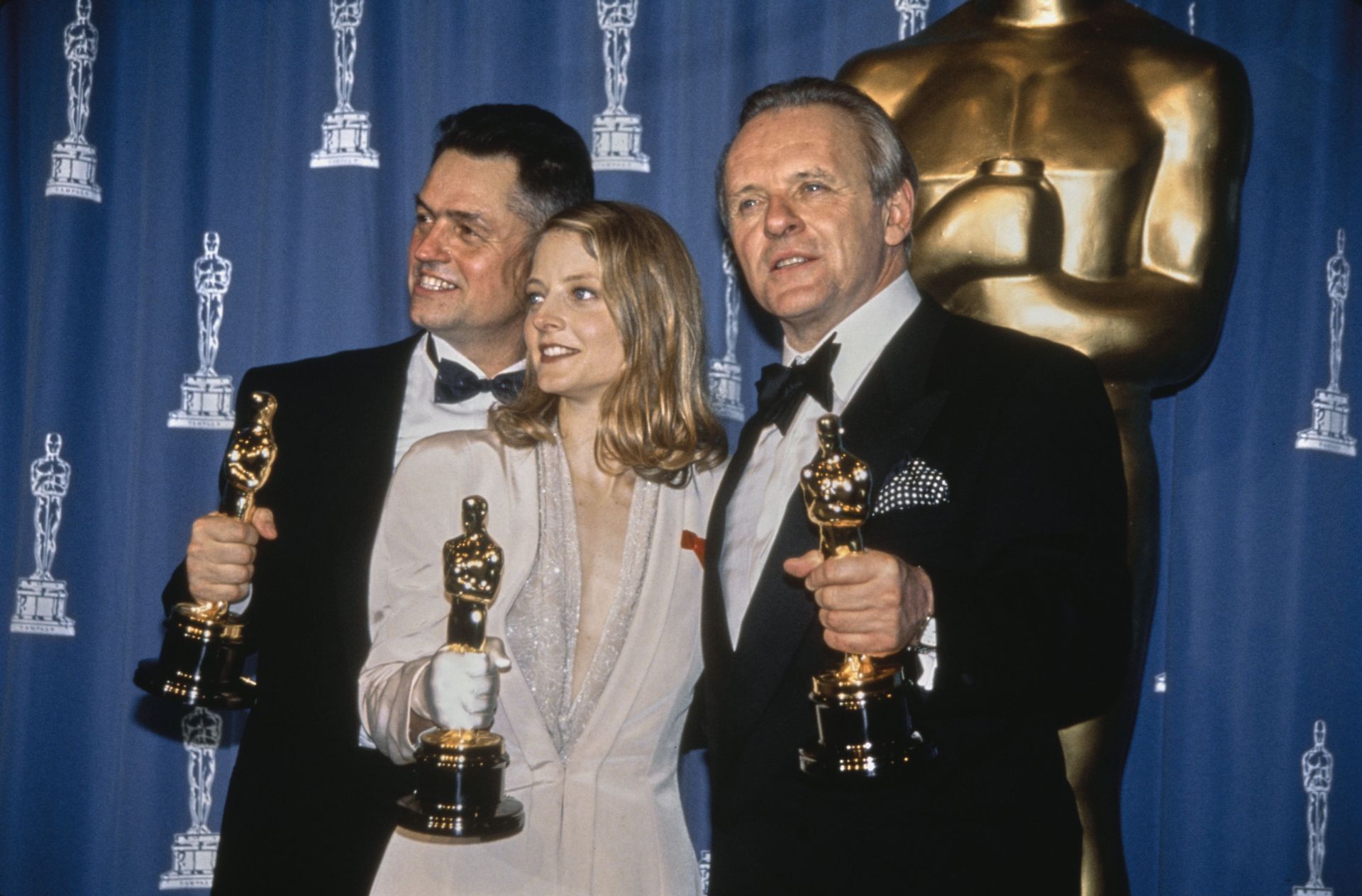 Jonathan Demme, Jodie Foster, Anthony Hopkins - Source: Getty