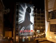 A Scream interactive poster ahead of the fifth installemt's 2022 release. (Image via Getty)