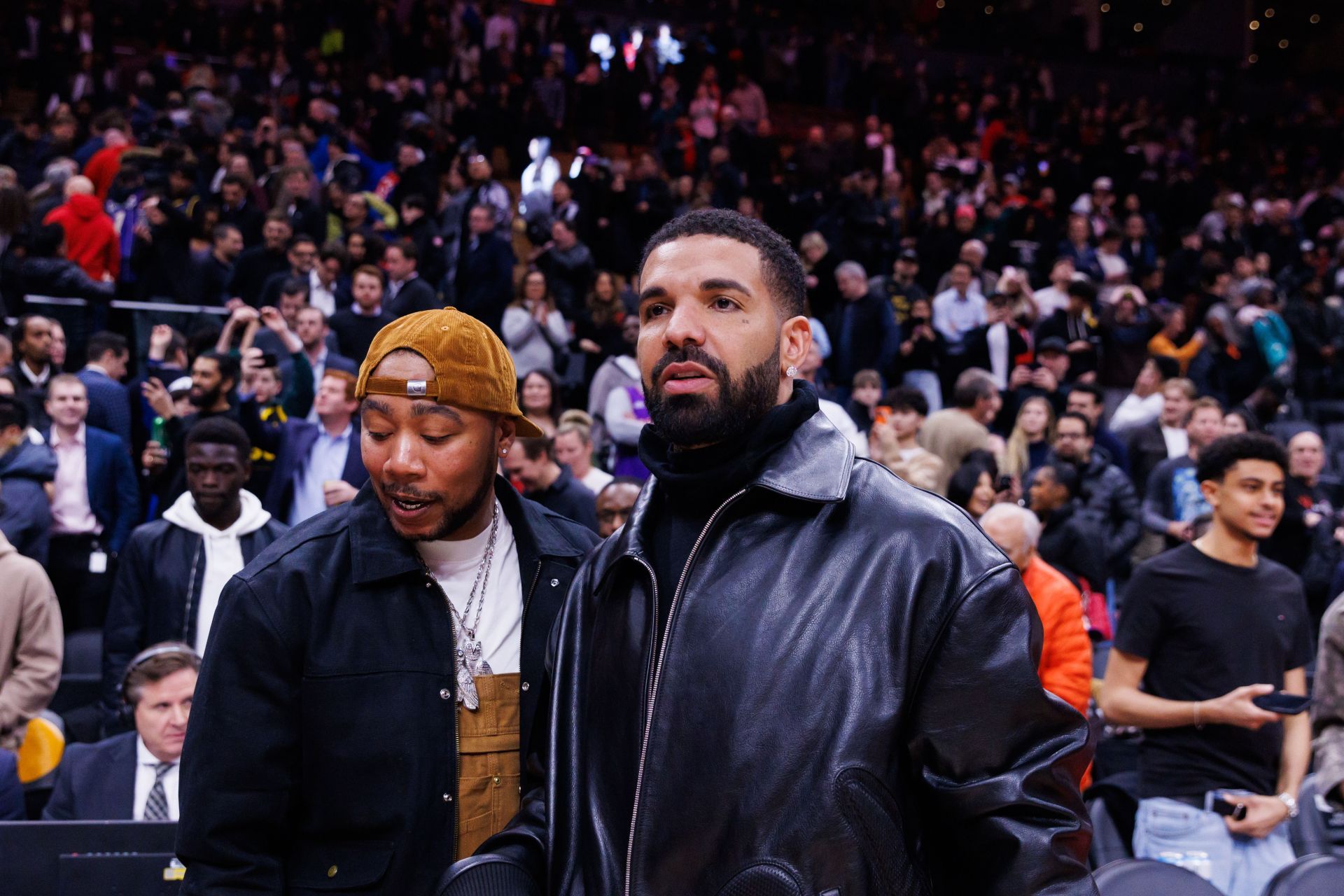 Drizzy has announced his next collaborative album with PartyNextDoor (Image via Cole Burston/Getty Images)