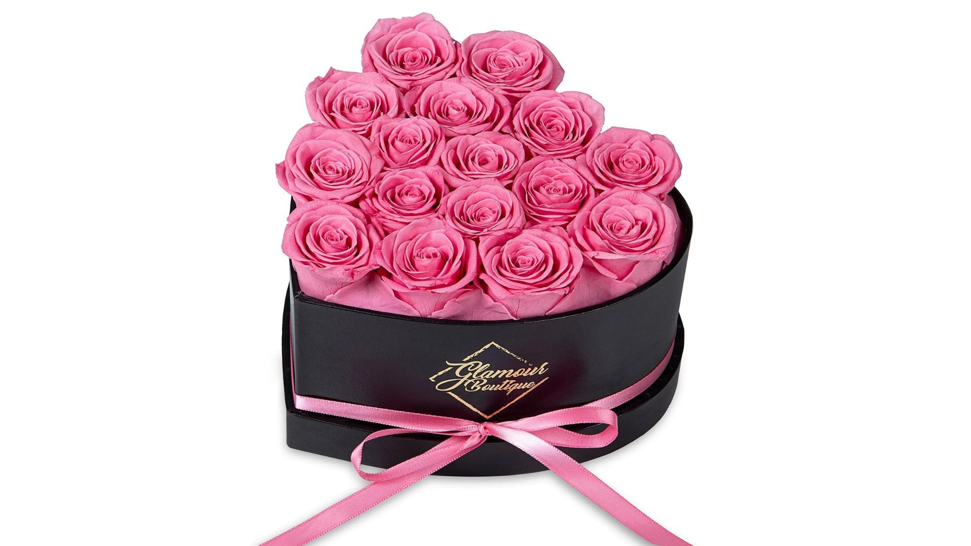 GLAMOUR BOUTIQUE 16-Piece Forever Flowers Heart Shape Box (Image via Walmart)