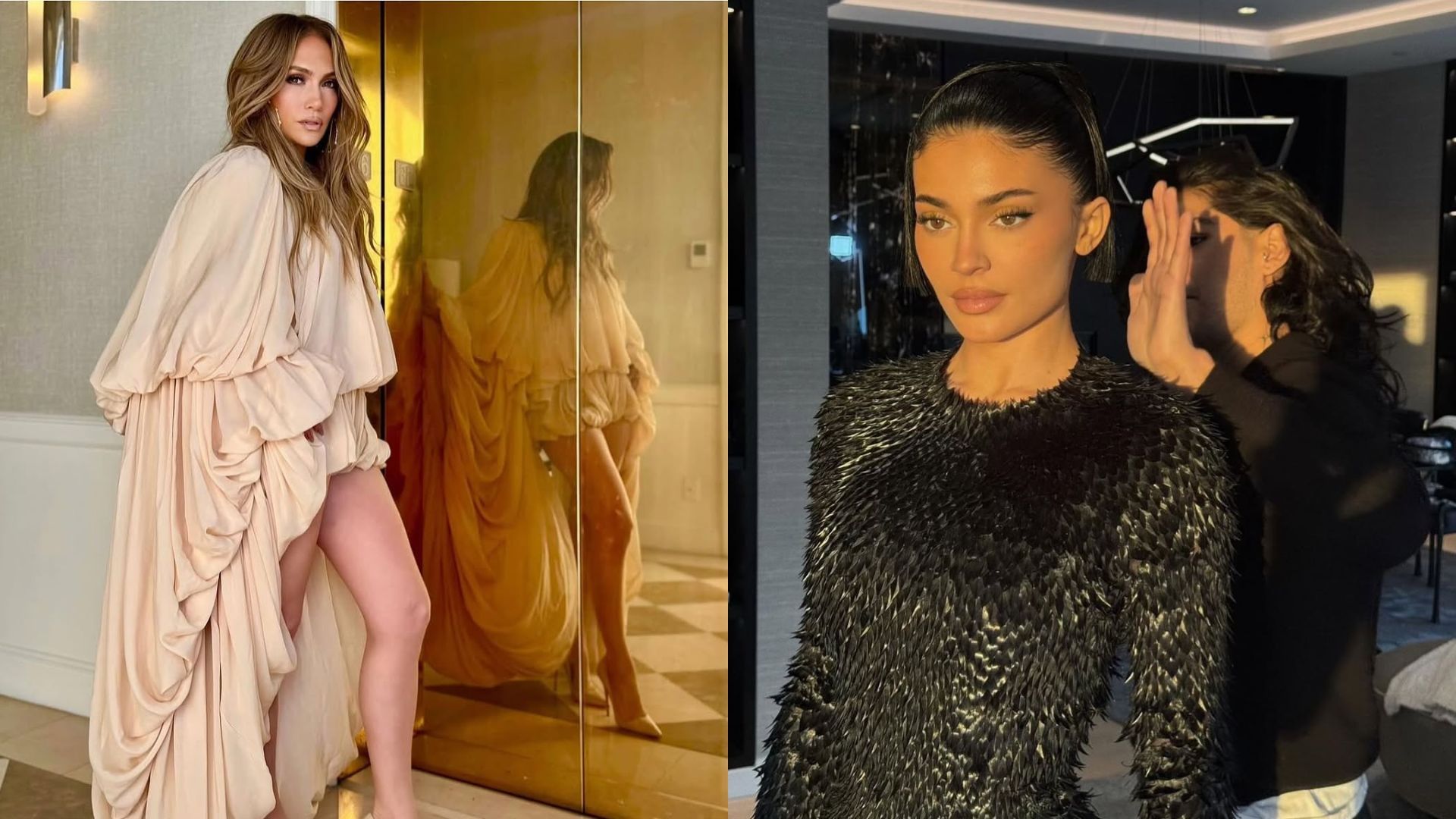 Jennifer Lopez and Kylie Jenner (Image via Instagram/@jesushair)