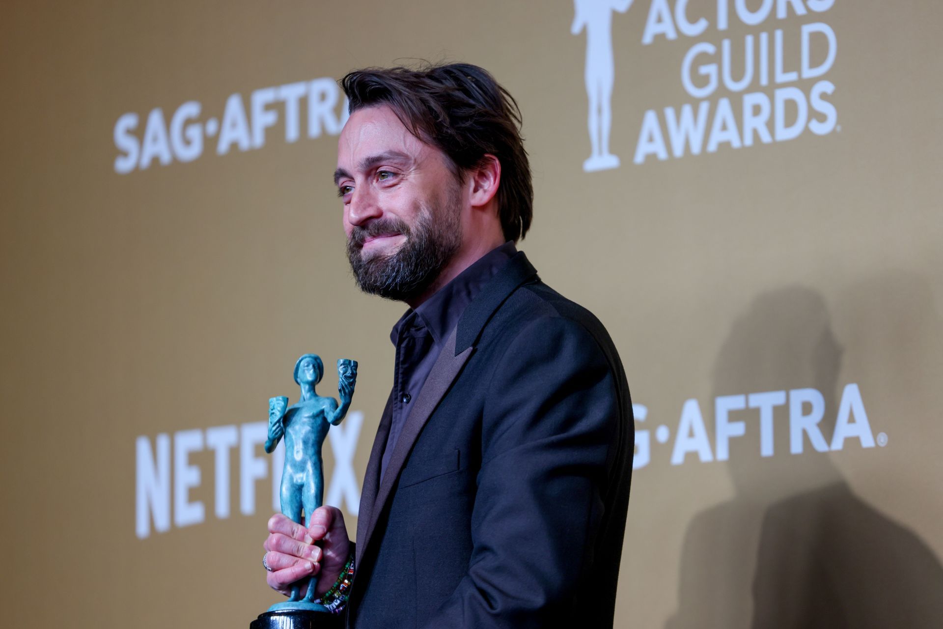 Kieran Culkin at the SAG Awards. (Image via Getty)