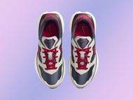 Front view of Nike Phoenix Waffle "Thunder Blue" sneakers (Image via nike.com)