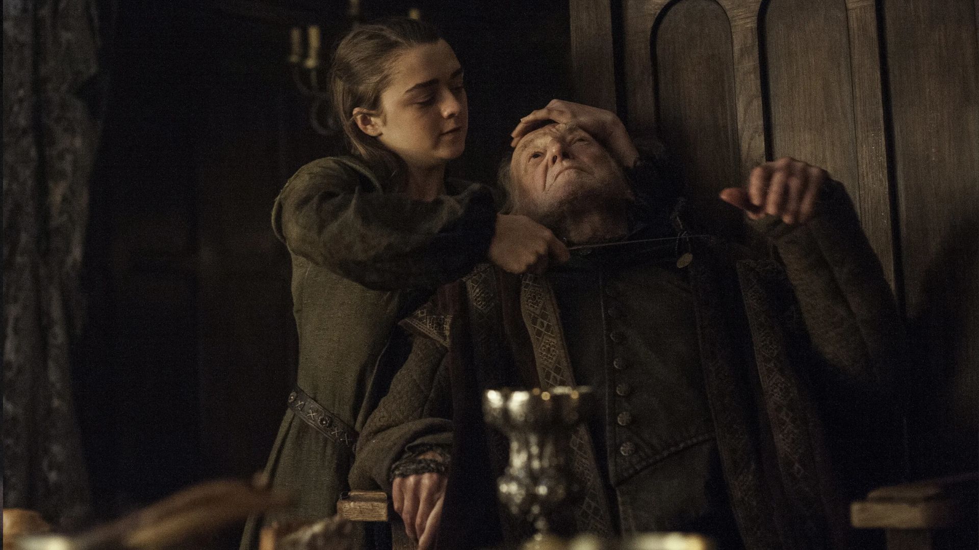 Arya killing Walder Frey | Image via Apple TV