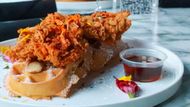 Chicken and Waffles from Flavor Rich (Image via Instagram/@flavorrichtexas)