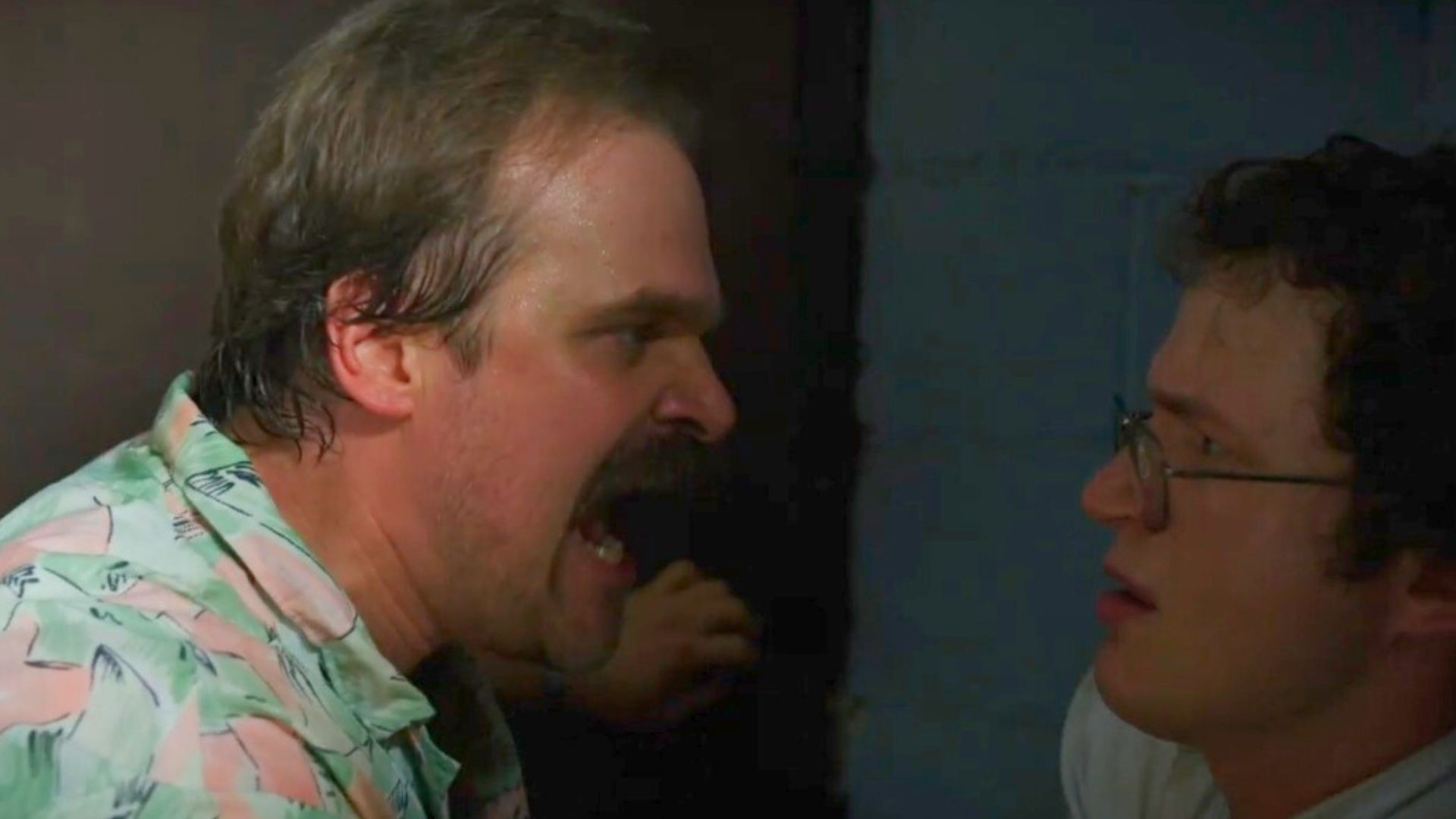 Jim Hopper and Alexei in Stranger Things, Season 3, Episode 6 | Image via: 21 Laps Entertainment