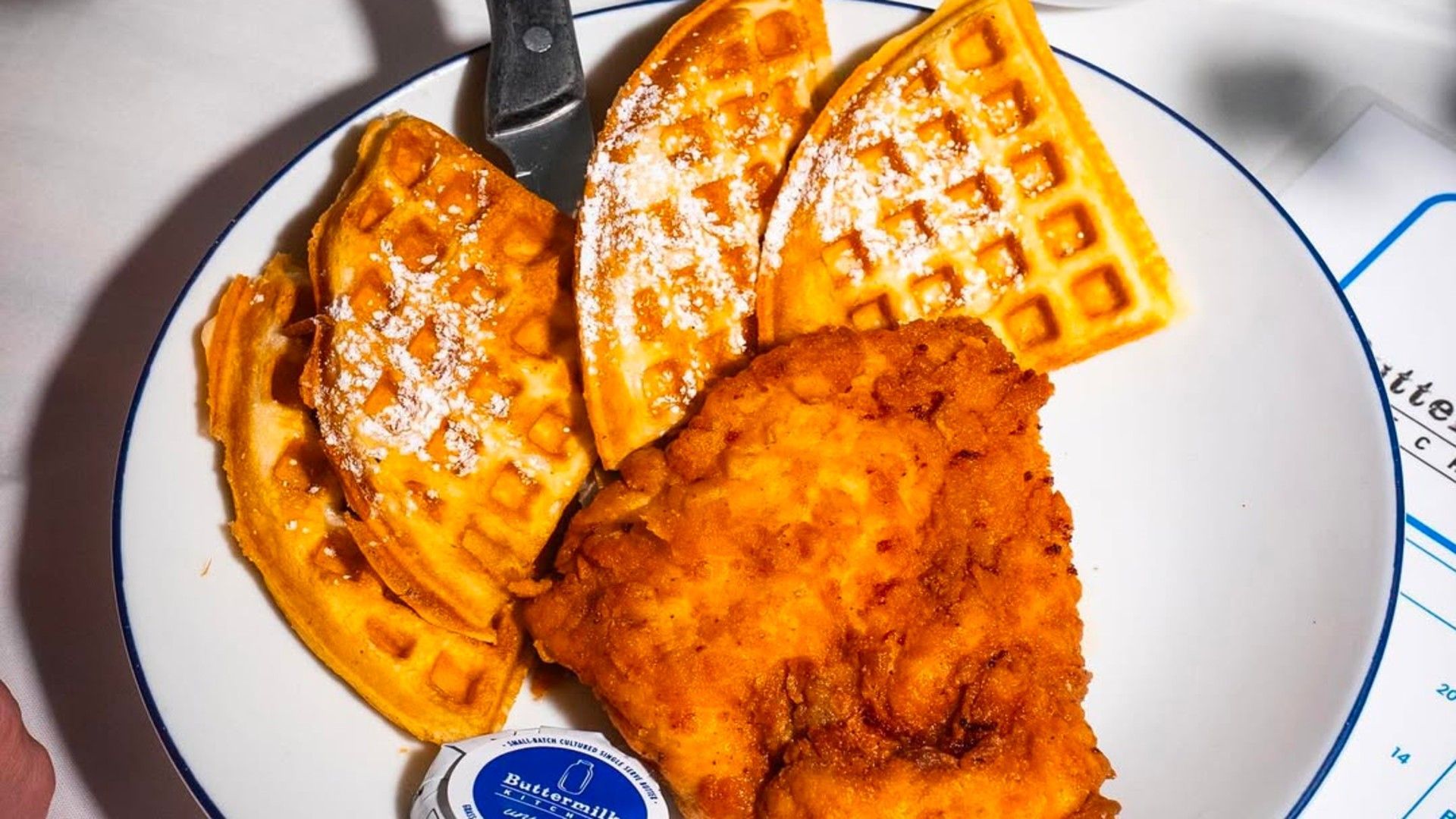 Chicken and Waffle from Buttermilk Kitchen. (Image via Instagram/@buttermilkkitchen)