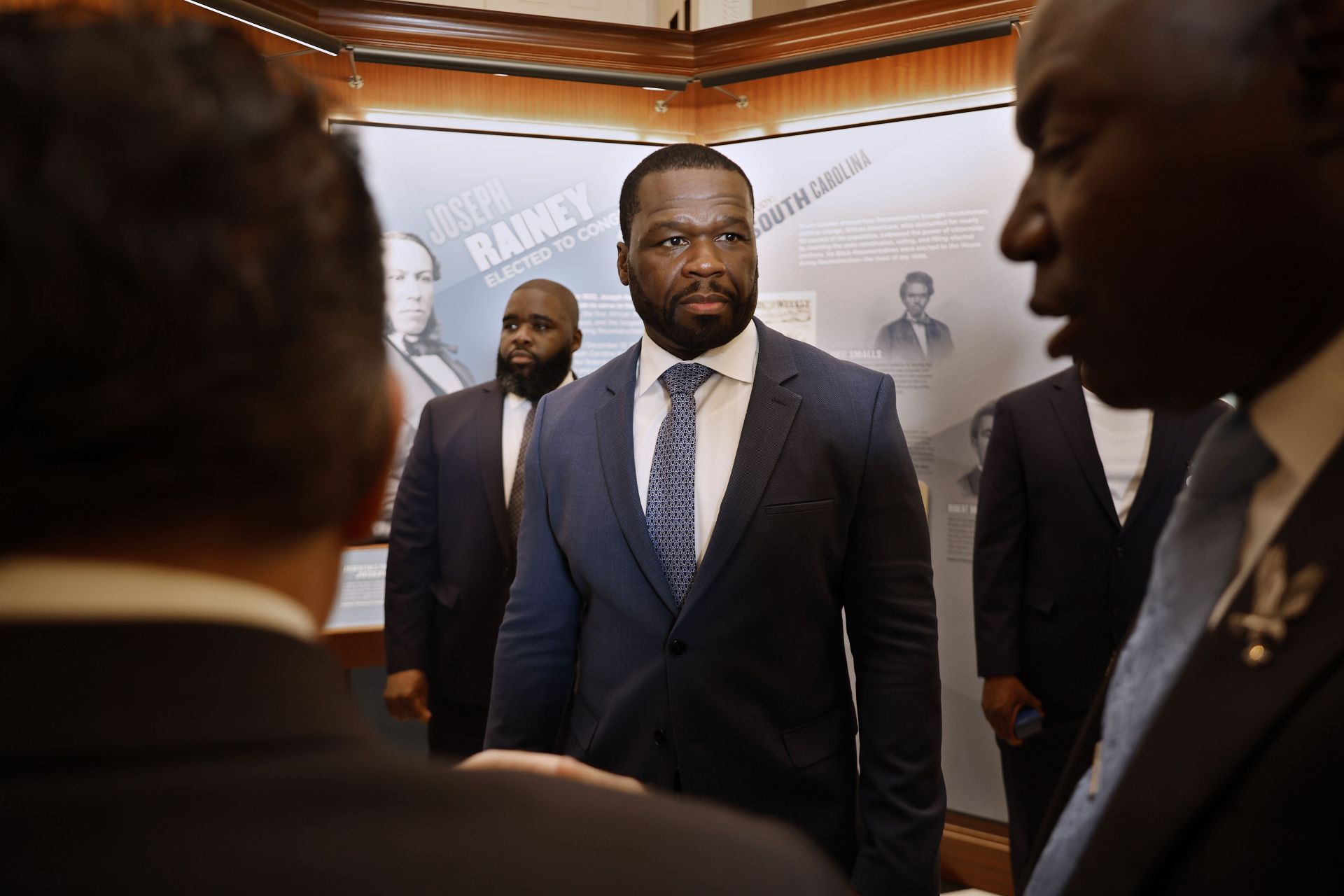 Recording Artist 50 Cent Visits Capitol Hill - Source: Getty