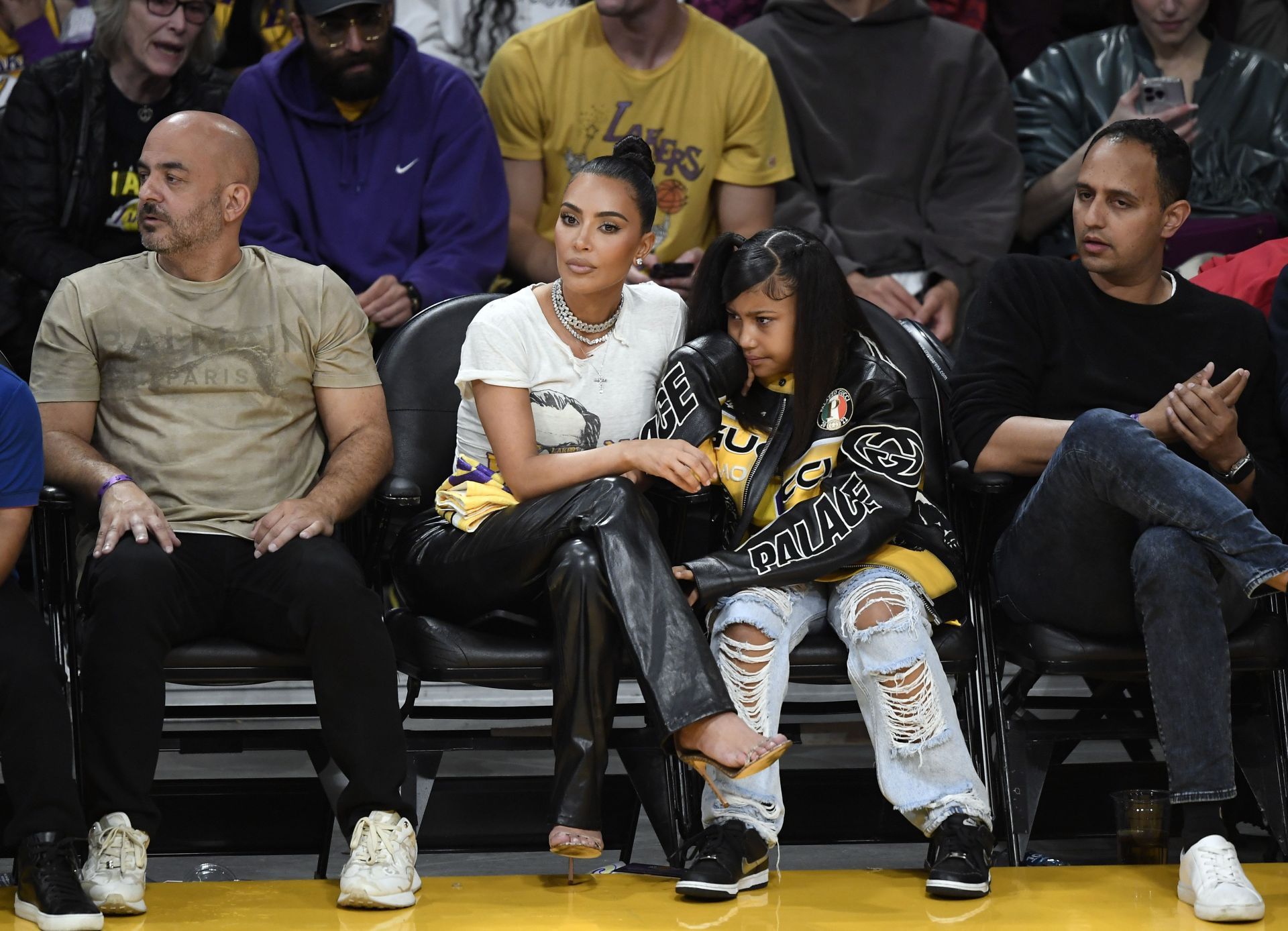 Celebrities At The Los Angeles Lakers Game (Image via Getty)