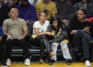 Celebrities At The Los Angeles Lakers Game (Image via Getty)