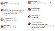 Fan reaction on BLACKPINK Lisa's ‘Hot Ones’ Promo (Image via Instagram)