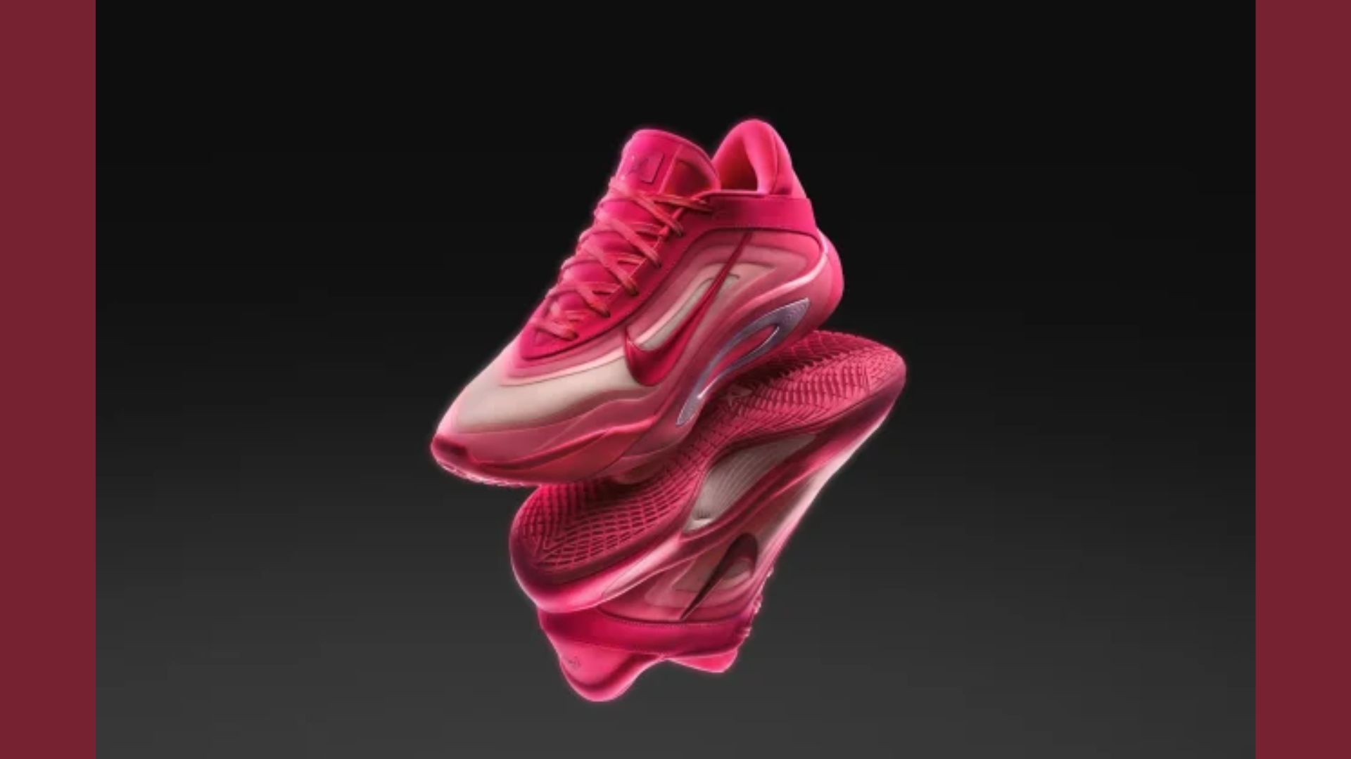 Nike A&rsquo;One &ldquo;Pink A&rsquo;ura&rdquo; sneakers (Image via Nike)