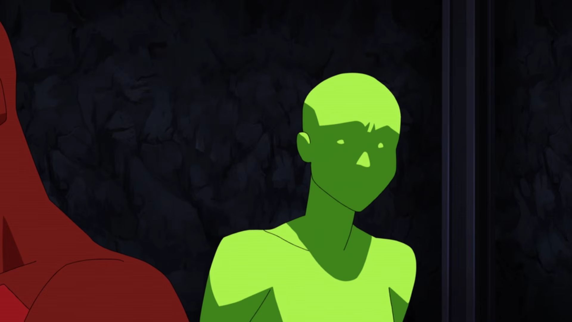 Green Ghost as seen in the first episode of Invincible | Image Source:  Amazon Prime Video UK &amp; IE