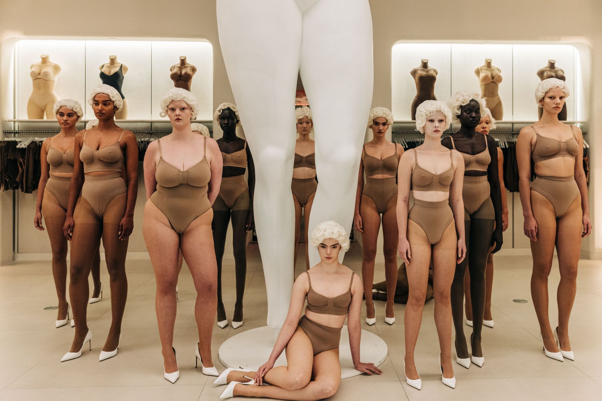 MANHATTAN, NY - December 12 : Models pose during an envent at S - Source: Getty