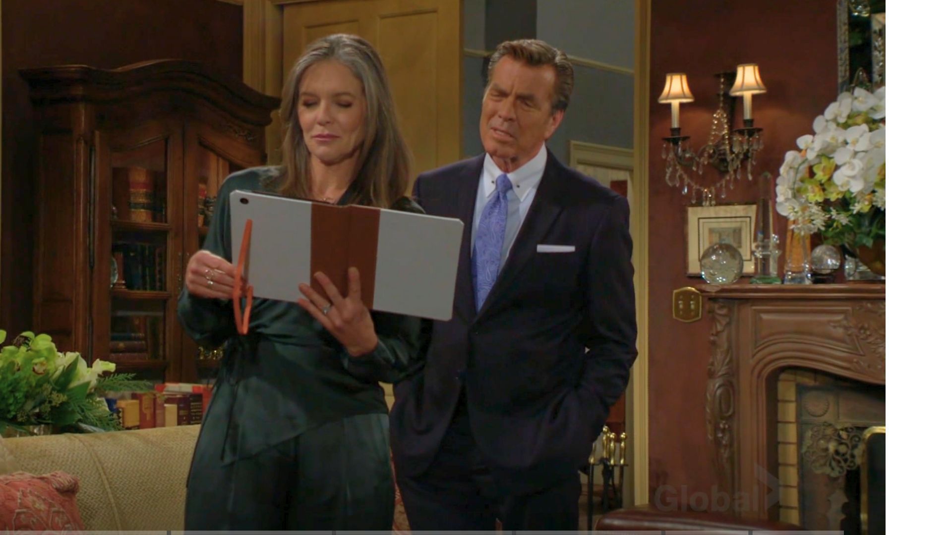 Jack and Diane at the Abbott mansion on The Young and the Restless | Image: CBS