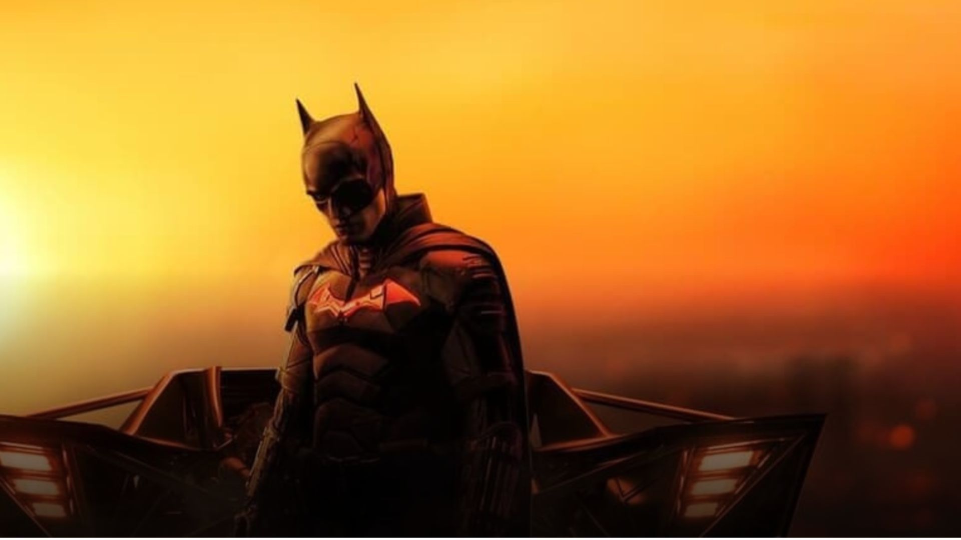 Robert Pattinson as The Batman. Image via Warner Bros.