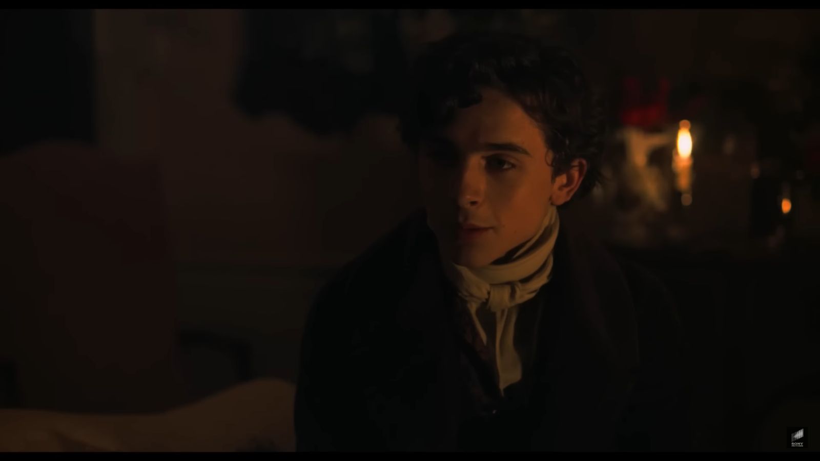 Timoth&eacute;e Chalamet in Little Women (Image via YouTube/Sony Pictures Entertainment)