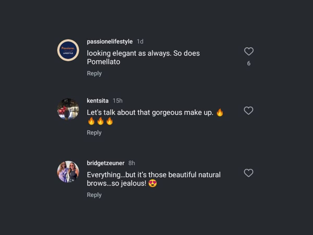 Numerous reactions trailed the post as netizens and Pomellato aficionados shared their opinions on the collaboration with Philippine Leroy Beaulieu in the comments section (Image via Instagram/@pomellato)