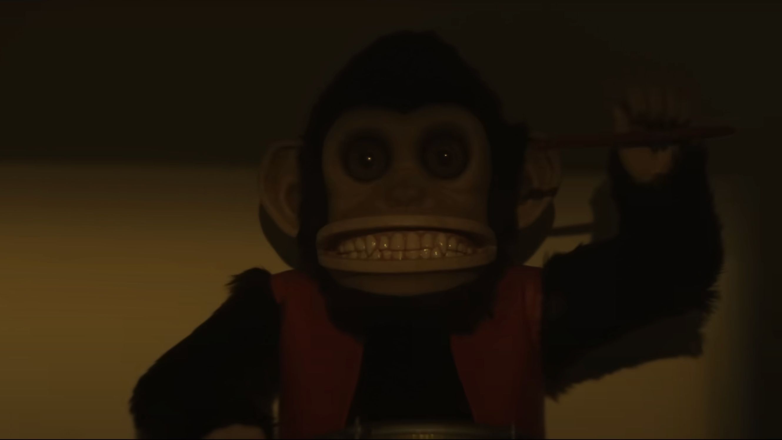 What does the toy monkey represent in Oz Perkins&#039; film? (Image via YouTube/@neonrated)