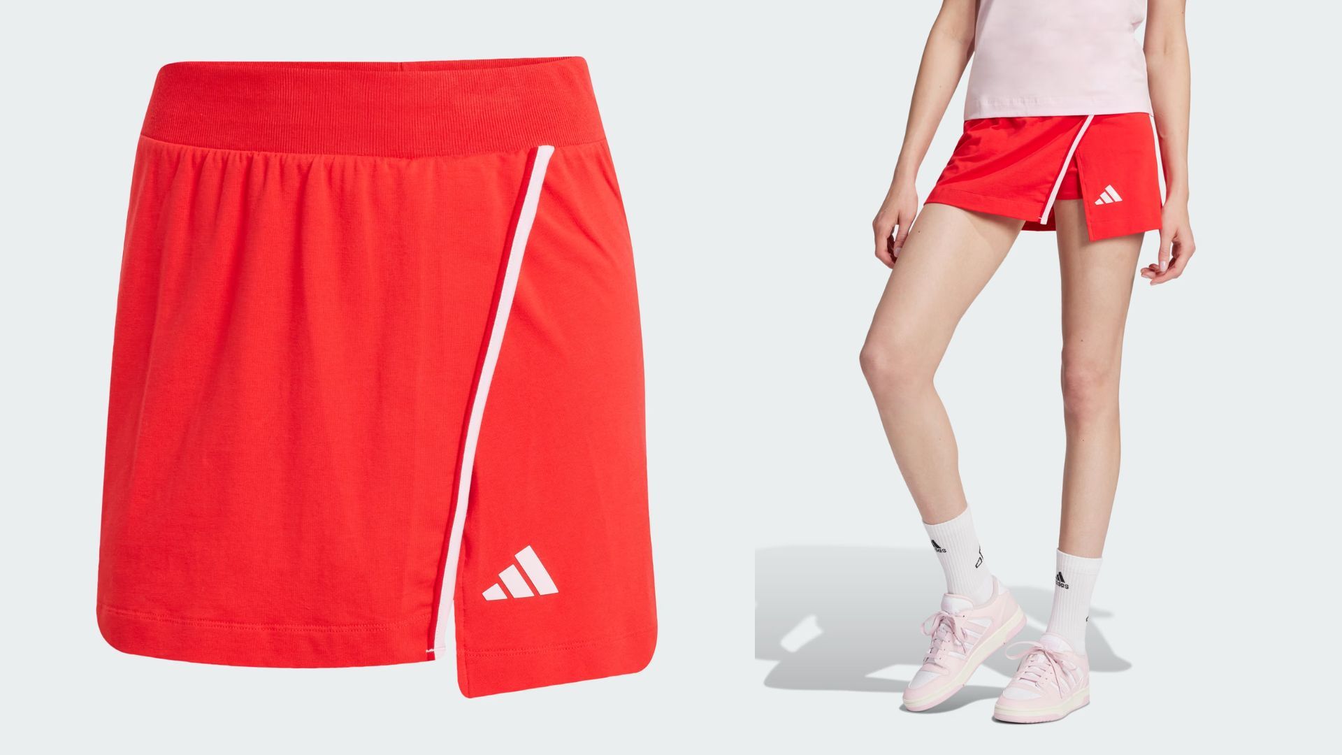 Essentials Color-Pop Cotton Skort (Image via Adidas)