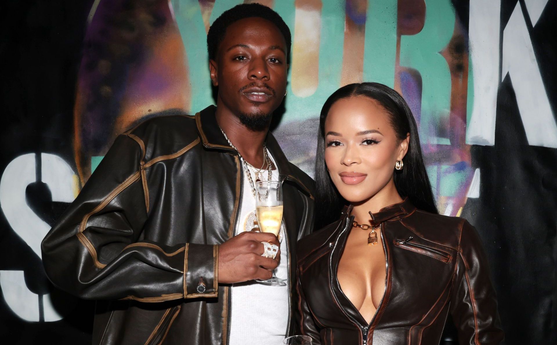 Joey Bada$$ and Serayah attend Stella McCartney