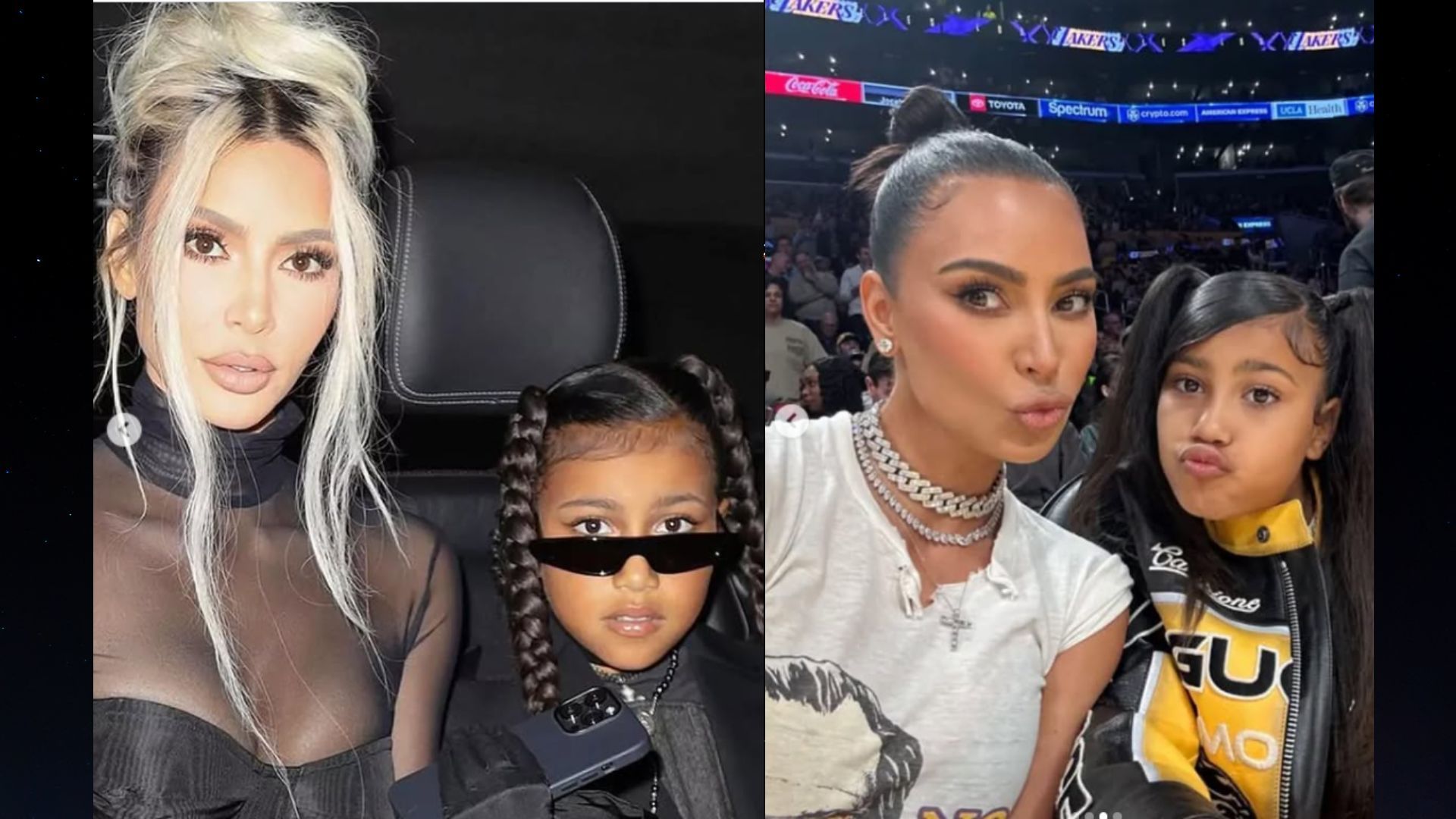 Kim Kardashian with North West ( Image via Instagram)