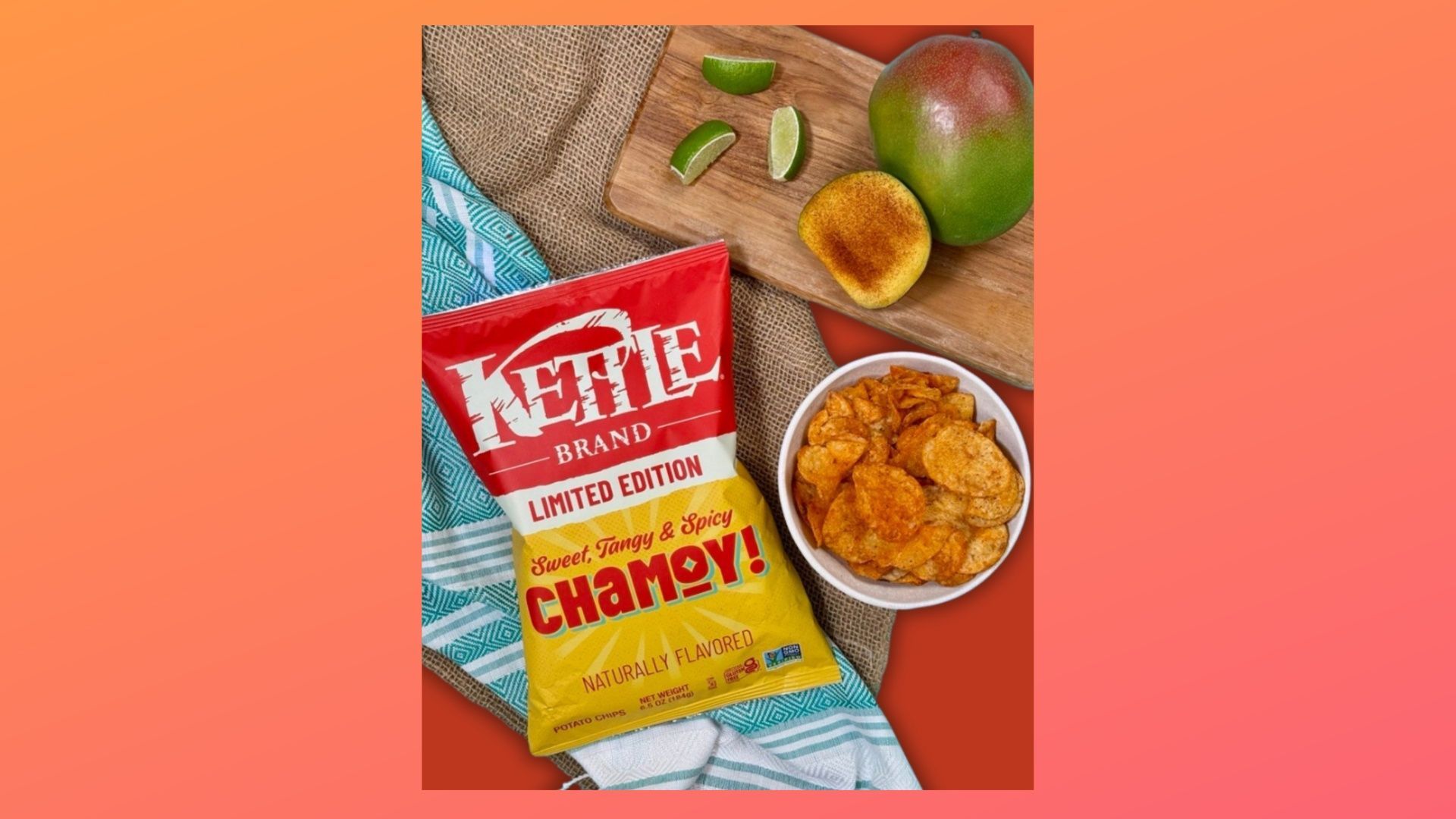 Chamoy flavored chips are out now. (Image via Instagram/ Kettle)