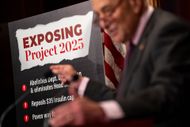 Senate Democrats Hold Press Conference On Project 2025 Policy Agenda (Image Source: Getty)